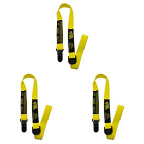 BearTOOLS Clip Attachment Yellow Safety Lanyard 3 Pack