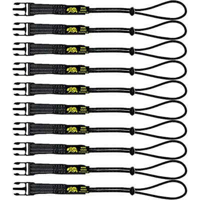 BearTOOLS Interchangeable Black Safety Lanyard 10 Loop Ends