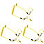 BearTOOLS Lightweight Coil Yellow Safety Lanyard 3 Pack