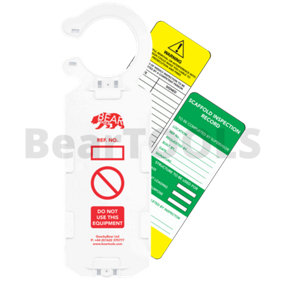 BearTOOLS Scaffold Inspection Holder + 2 Inserts + Marker