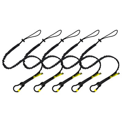 BearTOOLS Screw Lock Black Safety Lanyard 5 Pack