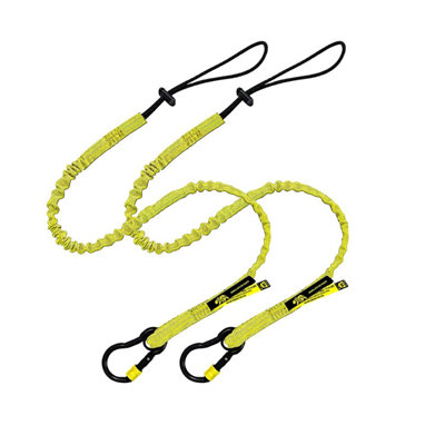 BearTOOLS Screw Lock Yellow Safety Lanyard 2 Pack | DIY at B&Q