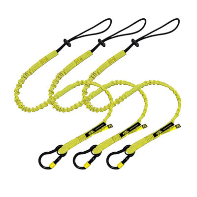 BearTOOLS Screw Lock Yellow Safety Lanyard 3 Pack