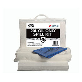 BearTOOLS Spill Control White Oil Spill Kit 20L