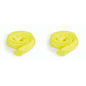 BearTOOLS Spill Control Yellow Chemical Absorbent Sock 2 Pack