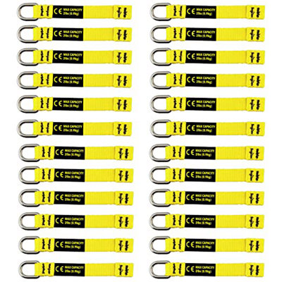 BearTOOLS Tail Tether Yellow Tag 24 Pack