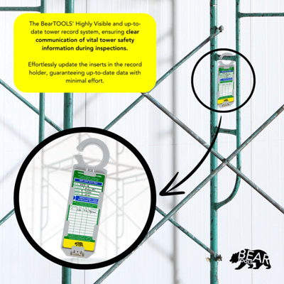 BearTOOLS Tower Inspection Holder + 2 Inserts + Marker