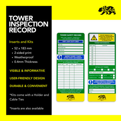 BearTOOLS Tower Inspection Kit 10 Pack