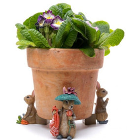 Beatrix Potter Benjamin Bunny Plant Pot Feet - Set of 3