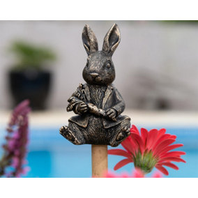 Beatrix Potter Peter Rabbit Cane or Stake Topper (CCBP0010) - L5 x W4 x H8.5 cm