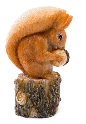 Beatrix Potter Squirrel Nutkin Cane or Stake Topper (CCBP0006C) - L3.5 x W3.5 x H8.5 cm