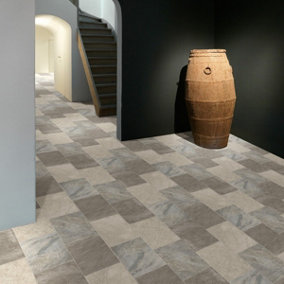 Beauflor Salisbury 117L Non Slip Stone Effect Vinyl Flooring-3WX3L