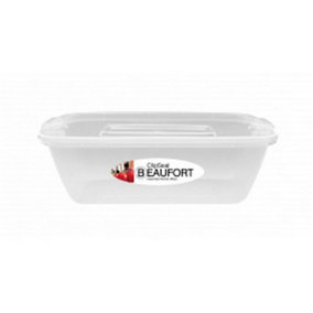 Beaufort Rectangular Food Container Clear (2L)