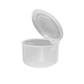 Beaufort Round Food Container With Hinged Lid - 250ml Transparent (7 x 9.2 x 8.5cm)