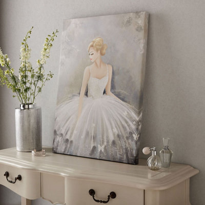 Beautiful Ballerina Portrait Printed Canvas Wall Art | DIY at B&Q