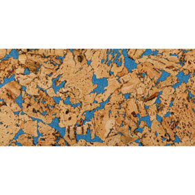 Beautiful Cork Wall Panels - Blue - 1 Pack - 1.98m2 - 600x300x3mm