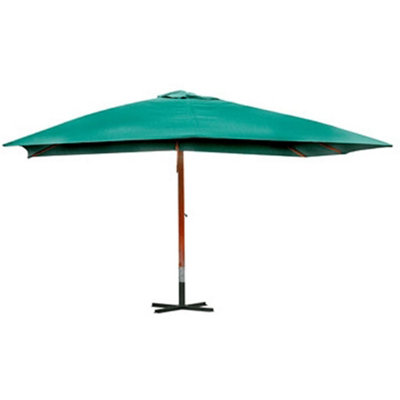 Beautiful Floating Parasol Melia 300 x 400 cm Green