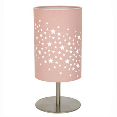 Beautiful Stars Decorated Children Kids Soft Pink Cotton Bedside Table Lamp~0669203199937 01c MP?$MOB PREV$&$width=768&$height=768