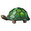 Beautifully Hand Crafted Green Glass Tortoise Tiffany Lamp