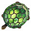 Beautifully Hand Crafted Green Glass Tortoise Tiffany Lamp