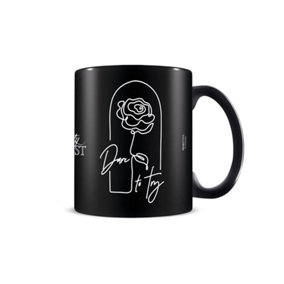 Beauty And The Beast Dare To Try Mug Black/White (One Size)