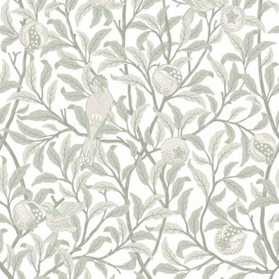 Beauty Of Nature Wallpaper In Sage Green