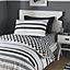 Beckett Stripe Easy Care 25cm Fitted Bed Sheet