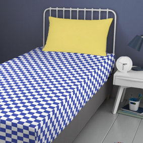 Beckett Stripe Easy Care 25cm Fitted Bed Sheet