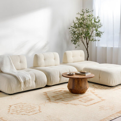 Becki Owens x Livabliss Global Berber Apricot/Beige SOLANA Area Rug 120 ...