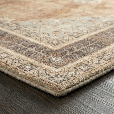 Becki Owens x Livabliss Lila Vintage Tan Brown Traditional Boho Rug 200 ...
