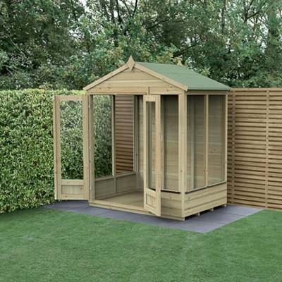 Beckwood Apex Summerhouse 6x4 - Double Door - 5 Windows