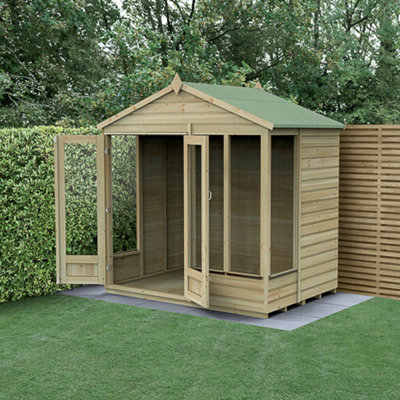 Beckwood Apex Summerhouse 7x5 - Double Door - 4 Windows