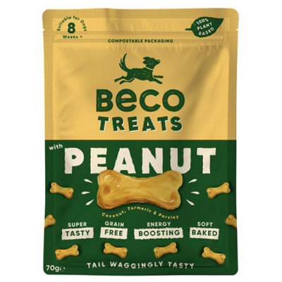Beco Dog Treats Peanut With Coconut Turmeric & Parsley 70g (Pack of 10) Price Comparisons | Compare The Build