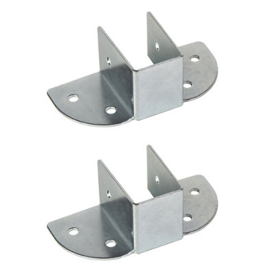 Bed Centre Rail 23mm Wide U Shaped Support Brackets for Wooden Centre Rails