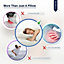 Bedbric Cooling Gel Infused Orthopedic Memory Foam Pillow Cream White For Side, Stomach, and Back Sleepers