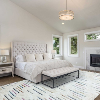 BeddingMill Kilim, Moroccan Rug, Striped StainResistant Rug