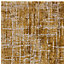 BeddingMill Modern Rug, Anti-Shed Abstract Bedroom, Livingroom Rug, Luxurious Stain-Resistant Rug for DiningRoom,11mm Gold Rug