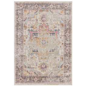 BeddingMill Persian Rug, Abstract Bedroom, LivingRoom Rug, Stain-Resistant Floral DiningRoom Rug, 6.55mm Thickness Traditional Rug