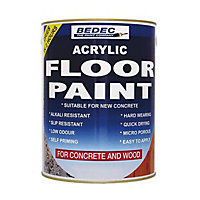Bedec Acrylic Floor Paint Tile Red - 1L