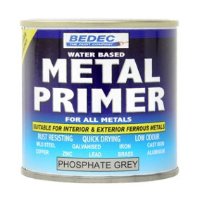 Bedec All Metals Primer Paint - Phosphate Grey - 250ml