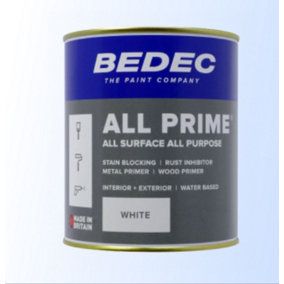 Bedec All Prime Paint - White - 2.5 Litres