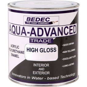 Bedec Aqua Advanced Paint Gloss - Black 1 Litre