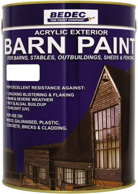 Bedec Barn Paint Satin Country Cream - 2.5L