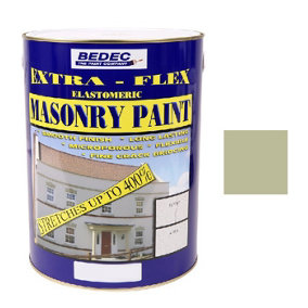 Bedec Extra Flex Masonry Paint - 5 Litre Clifton Grey