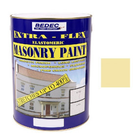Bedec Extra Flex Masonry Paint - 5 Litre Cream