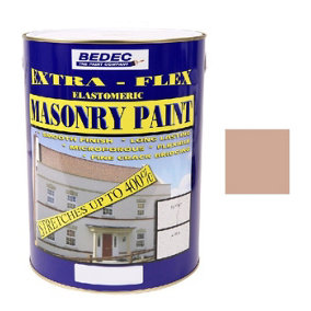 Bedec Extra Flex Masonry Paint - 5 Litre Suffolk Pink