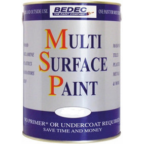 Bedec Multi-Surface Paint Light Grey Matt - 750ml