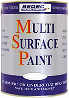 Bedec Multi-Surface Paint Light Grey Satin - 2.5L