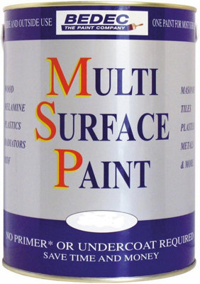 Bedec Multi-Surface Paint Regency White Gloss - 2.5L