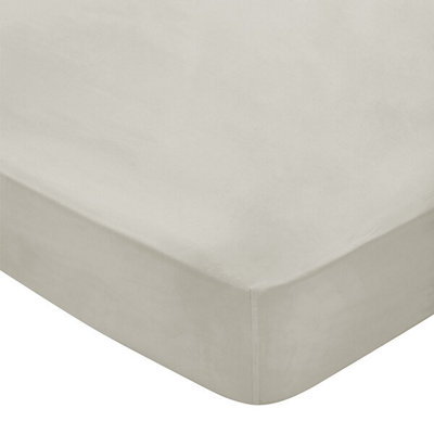 Bedeck of Belfast 300 Thread Count Fitted Sheet Double Linen